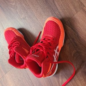 Asics wrestling shoes, Size K12, Red and Orange